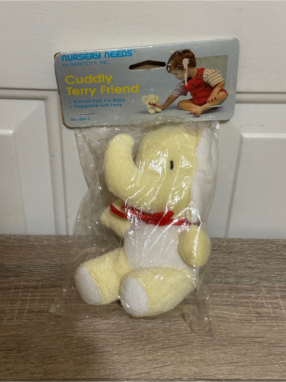 Vintage Nursery Needs Cuddly Terry Friend Elephant Sanitoy Inc New in Package!
